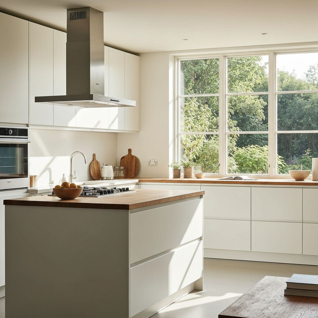 Clean modern space with plants and natural light